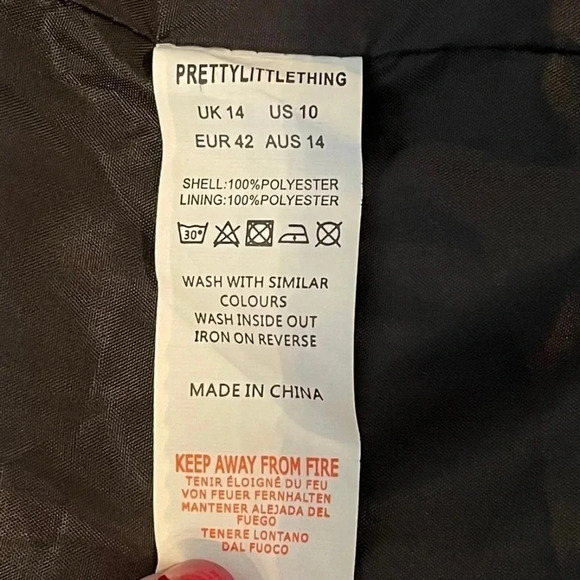 Pretty LITTLE THING ladies size 10 faux fur coat. NWT’s. Warm. Black. - Picture 11 of 14